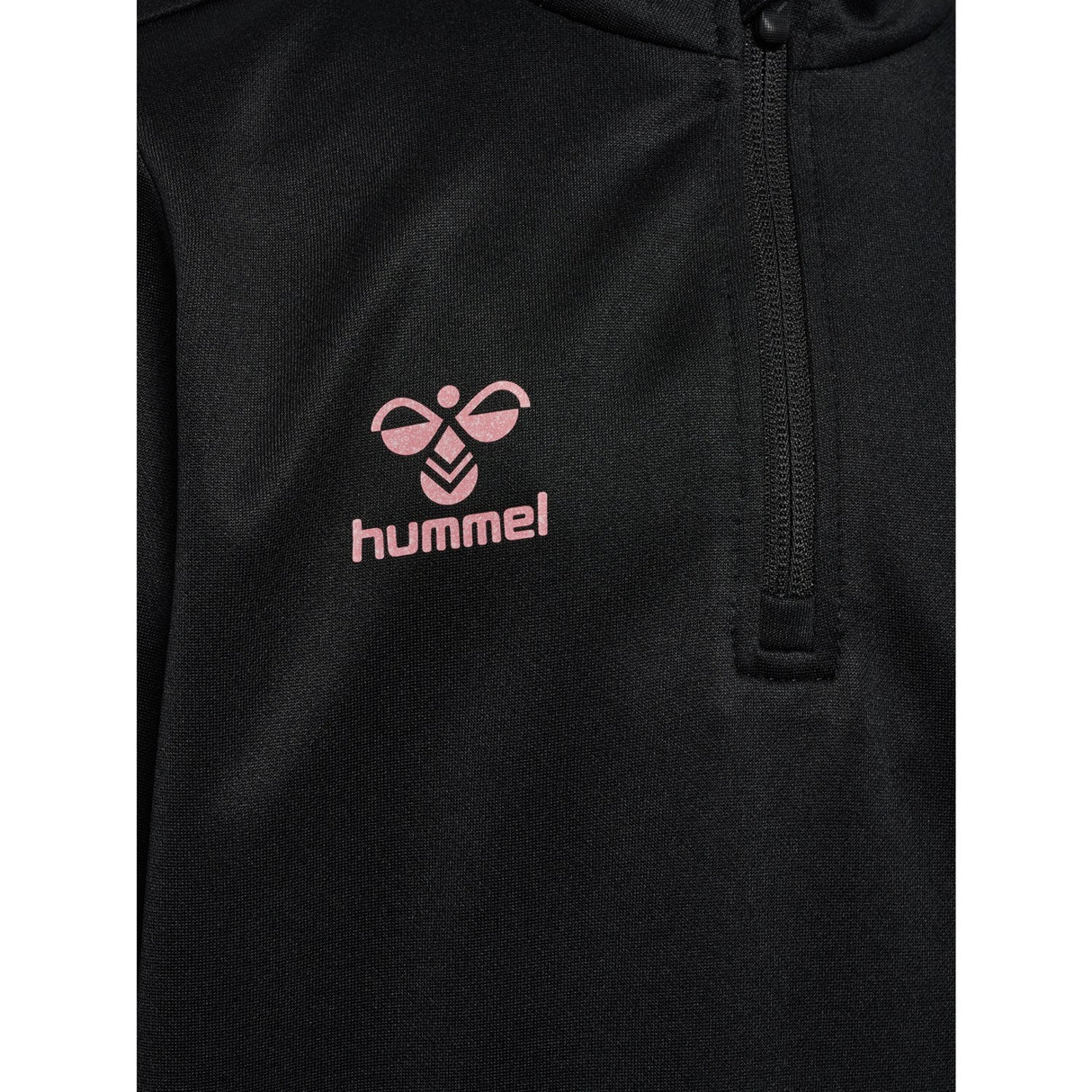 Hummel Black/Bridal Rose Shimmer Half Zip Kids