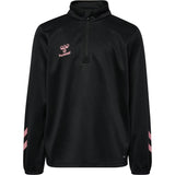 Hummel Black/Bridal Rose Shimmer Half Zip Kids