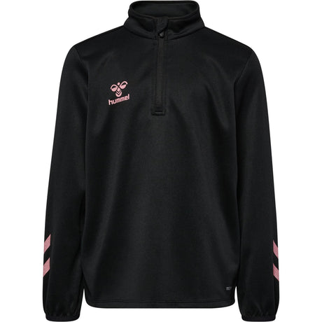 Hummel Black/Bridal Rose Shimmer Half Zip Kids
