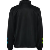 Hummel Black/Limeade Shimmer Half Zip Kids