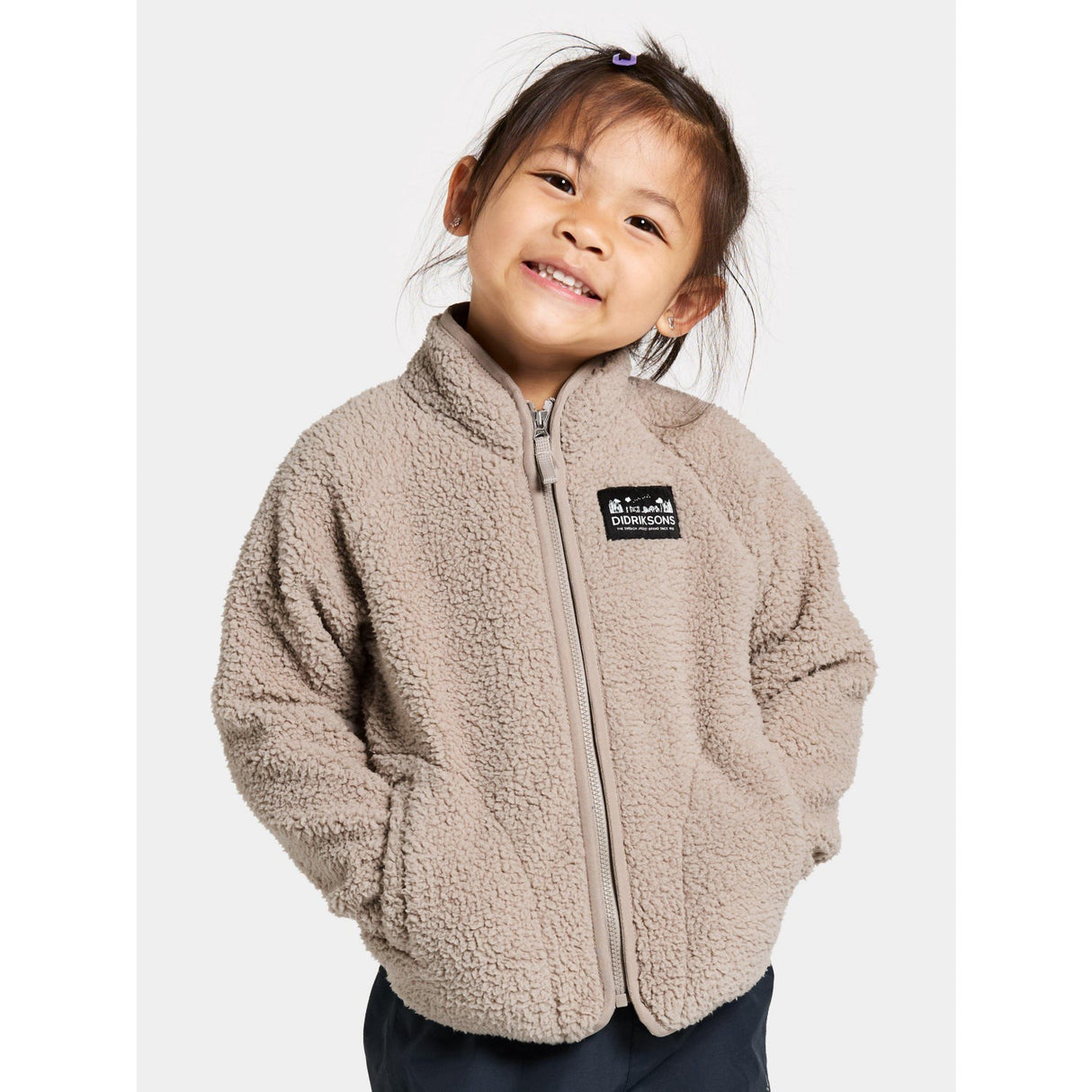 Didriksons Beach Beige Gibbs Kids Fullzip 2