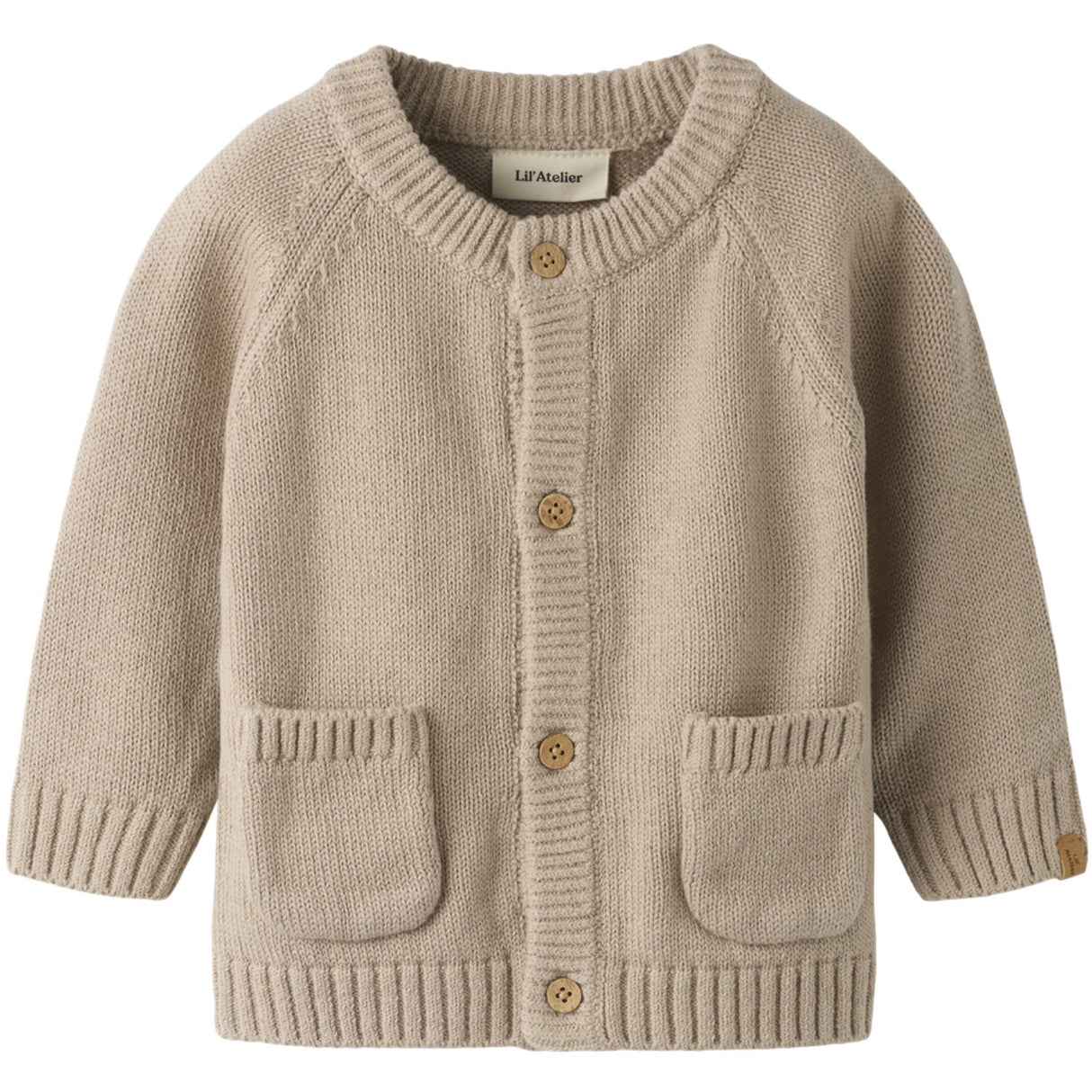 Lil'Atelier Oxford Tan Nbmfogon Ls Stickad Card Lil