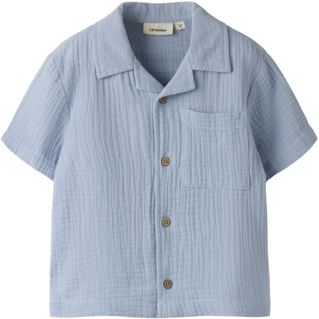 Lil'Atelier Zen Blue Nmmfulina Ss Skjorta Lil