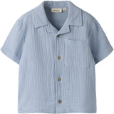 Lil'Atelier Zen Blue Nmmfulina Ss Skjorta Lil