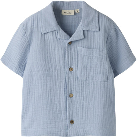 Lil'Atelier Zen Blue Nmmfulina Ss Skjorta Lil