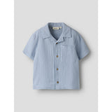 Lil'Atelier Zen Blue Nmmfulina Ss Skjorta Lil