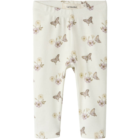 Lil'Atelier Coconut Milk Flower Nbflayo See Slim Leggings Lil