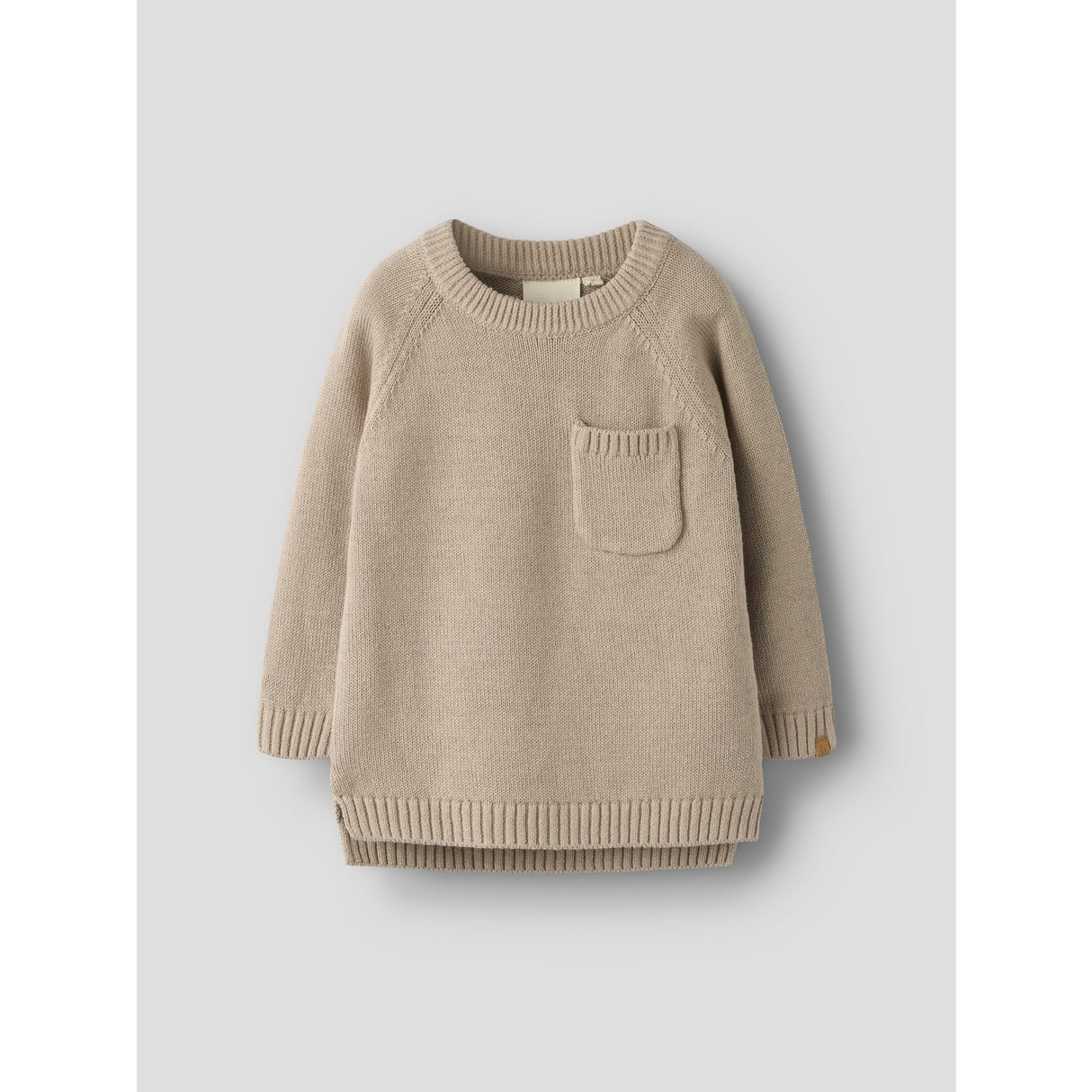 Lil'Atelier Oxford Tan Nmmfogon Ls Stickad Lil
