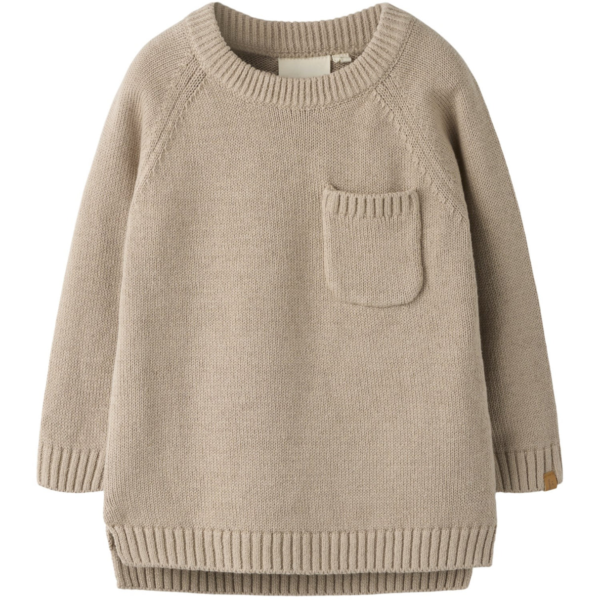 Lil'Atelier Oxford Tan Nmmfogon Ls Stickad Lil