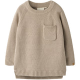 Lil'Atelier Oxford Tan Nmmfogon Ls Stickad Lil