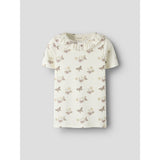 Lil'Atelier Coconut Milk Flower Nmflayo Sia Ss Slim Topp Lil