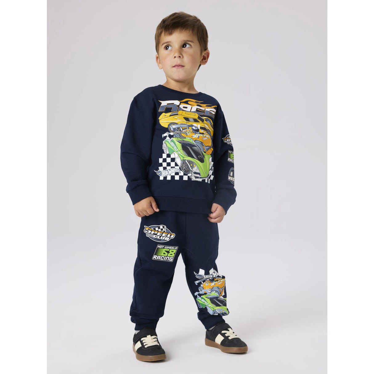 Name It Navy Blazer Nmmjerry Hotwheels Nreg Swe Byxor Unb Mat