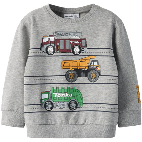 Name It Grey Melange Nmmjorge Tonka Nreg Sweat Unb Cplg