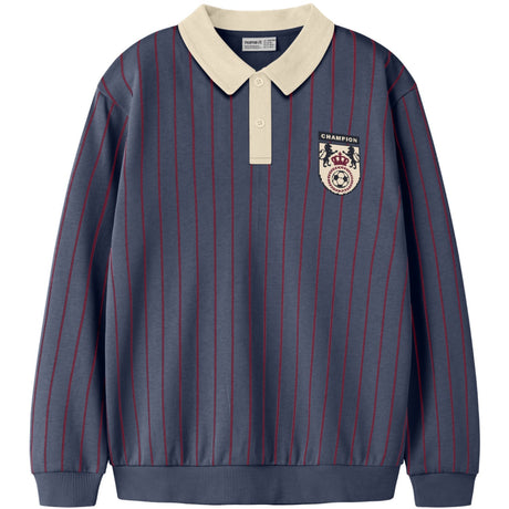 Name It Vintage Indigo Nkmlester Ls Nreg Pikétröja Sweat Bru Box