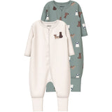 Name It Green Milieu Nbmnightsuit 2P Zip Ff Dog Noos