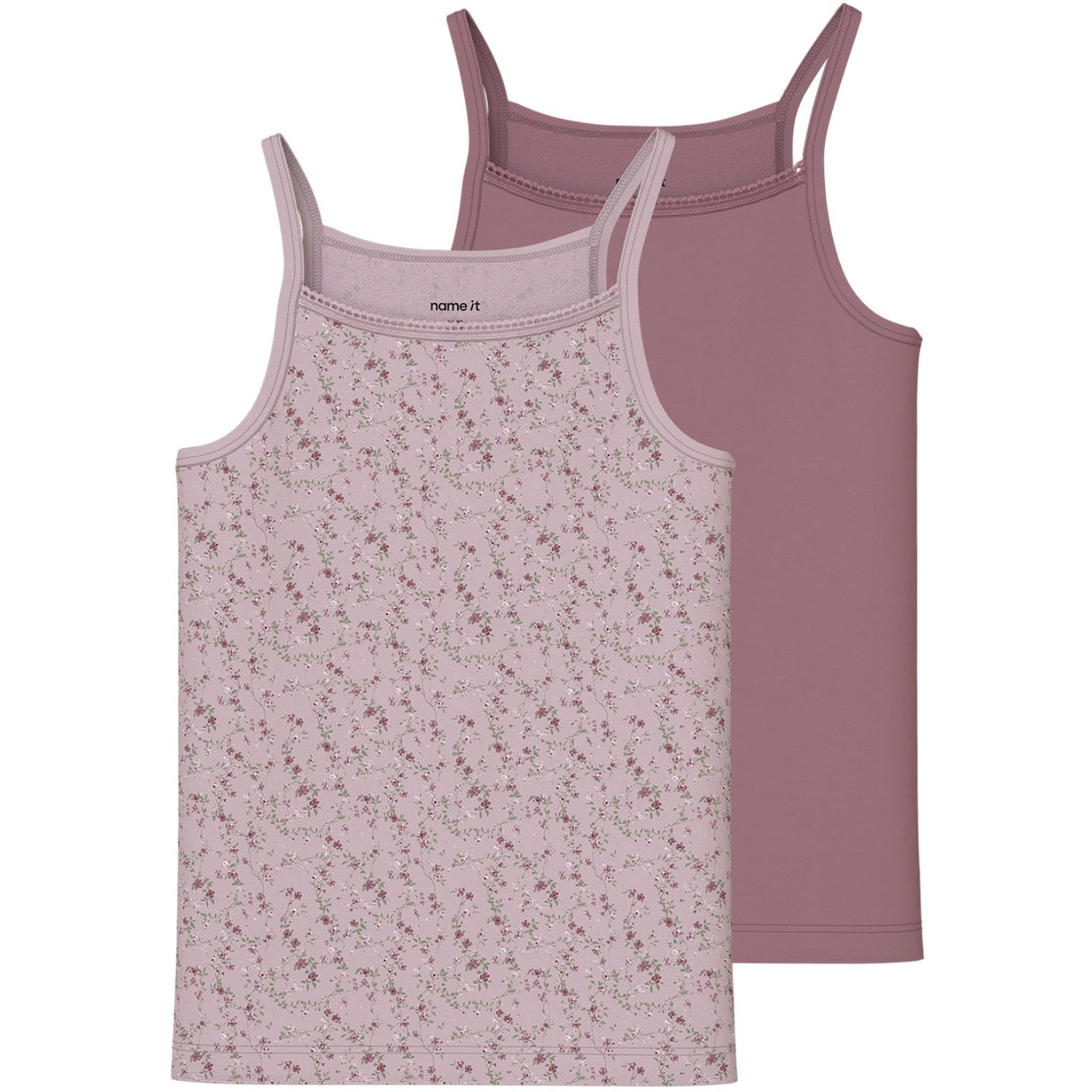 Name It Violet Ice Nkfstrap Topp 2P Violetflower Noos