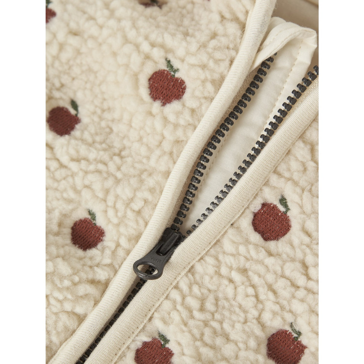 Lil'Atelier Turtledove Apples Nbfnalo Sia Loose Sherpa Jacka Lil
