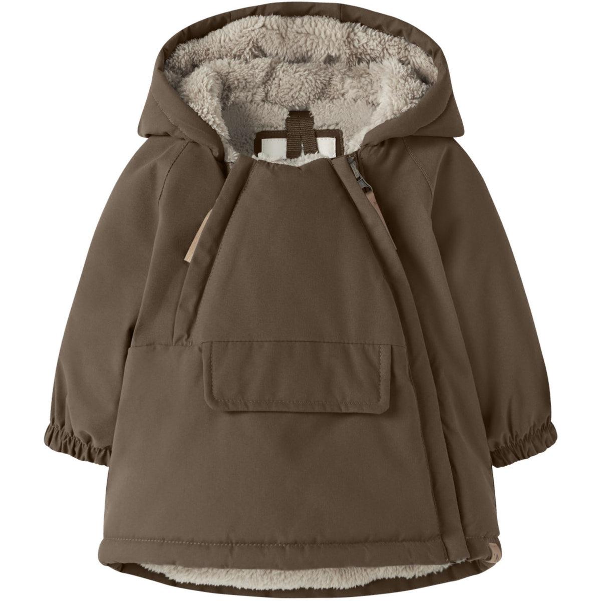 Lil'Atelier Dark Earth Nbnlasnow05 Jkt Solid Fo Lil