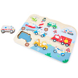 Hape Udrykningskøretøjer Knoppuslespil