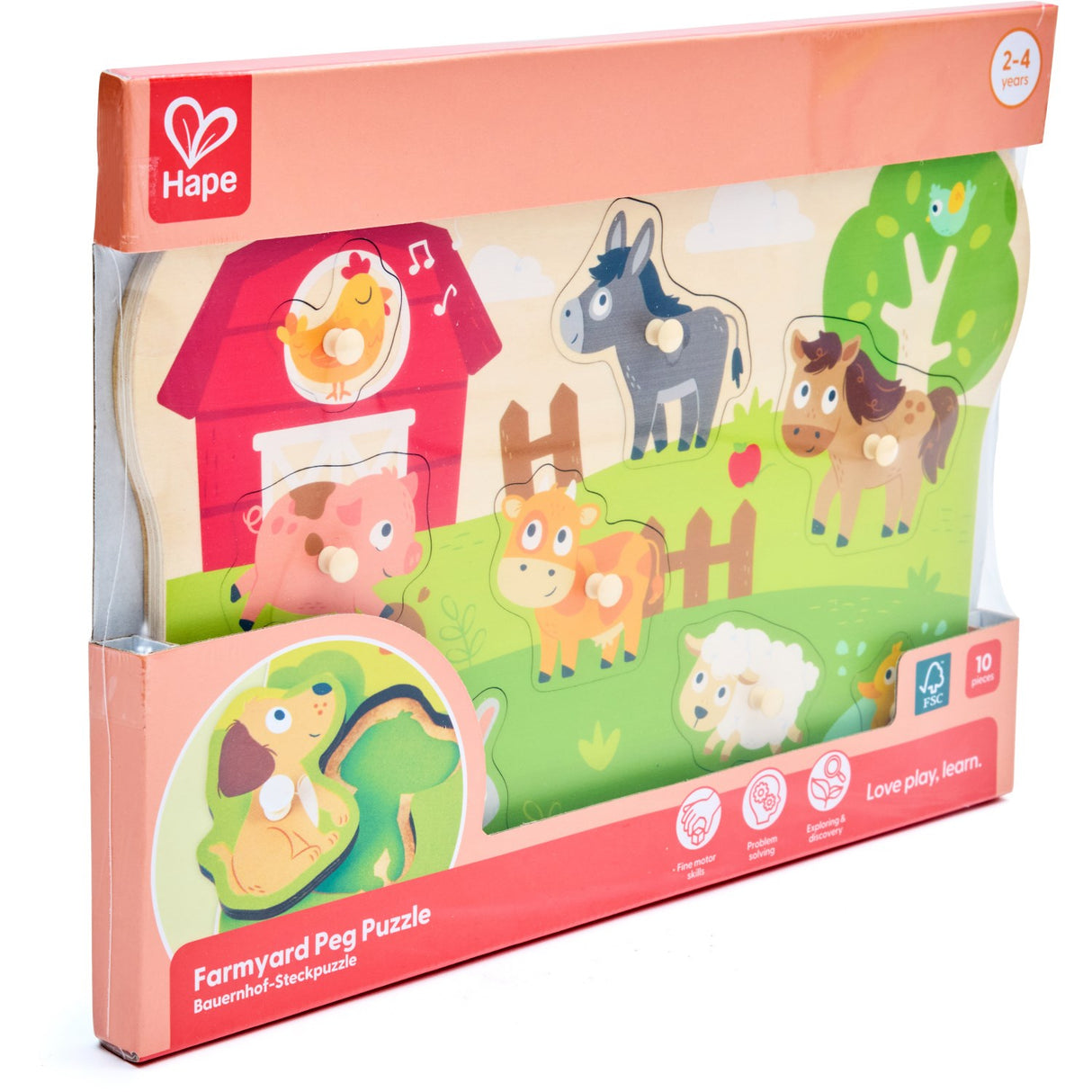 Hape Bondegårdsdyr Knoppuslespil