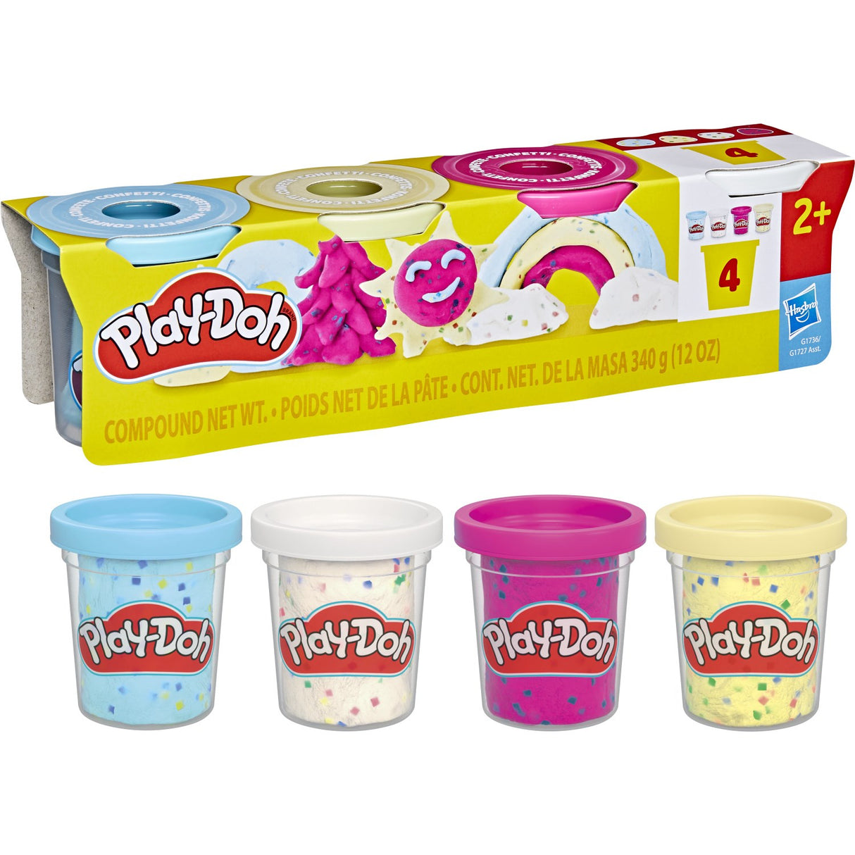 Play-Doh Specialitet 4 Pakke 340 G Konfetti Sjov