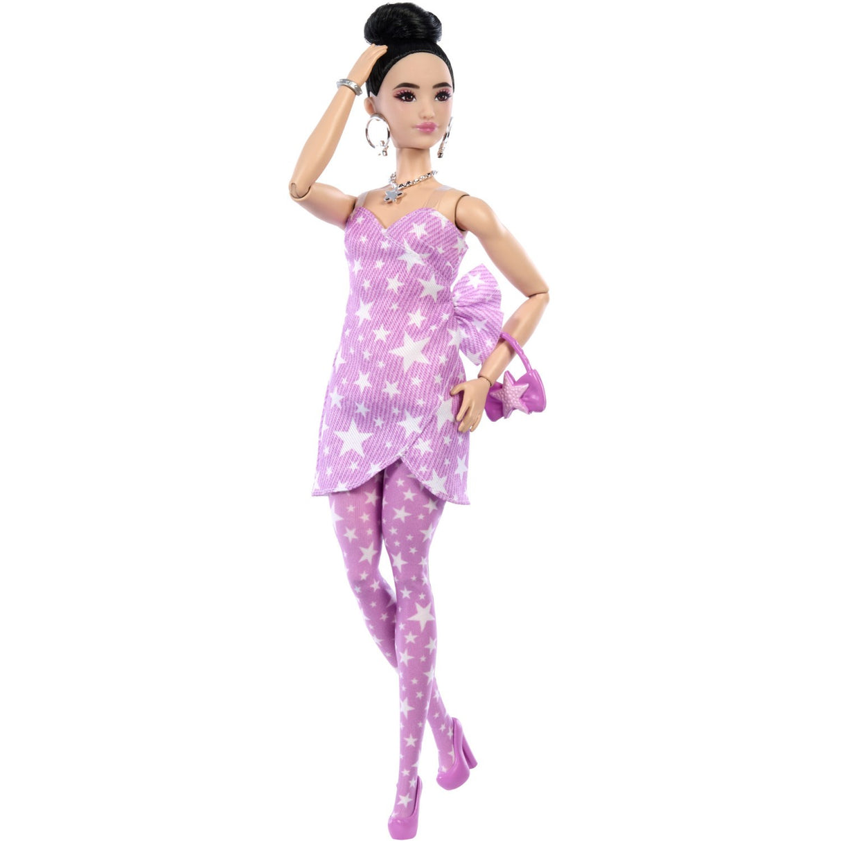 Barbie® Deluxe Lyserød Denimstjerne-wrap Asiatisk