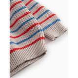 MarMar Cotton Knit EA Stripe Tomato Mix Stripe Teno B Stickad Blus