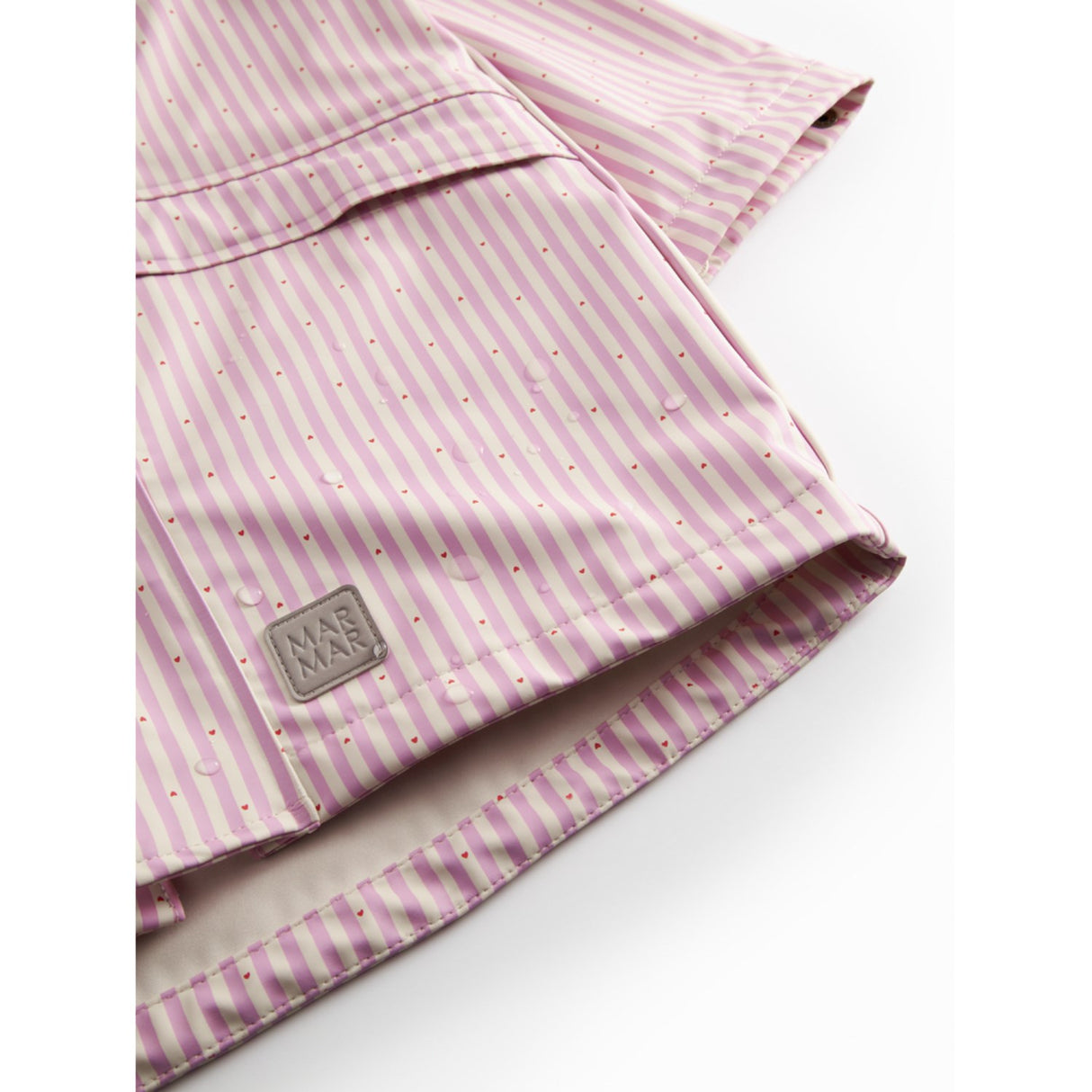 MarMar Rainwear Pink Stripe October Jacka