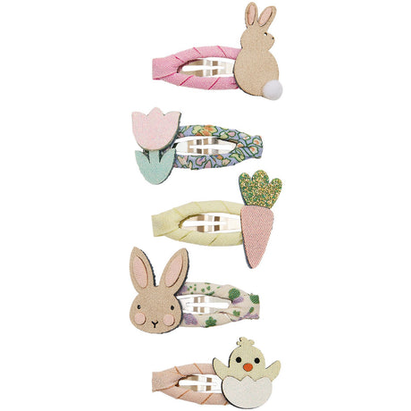 Mimi & Lula 5 Hårspænder - Mini Bunny And Chic Easter