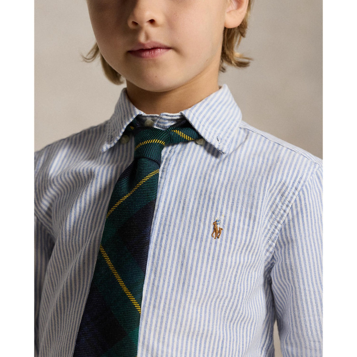 Polo Ralph Lauren Lt Blue Stripe Sport Skjorta