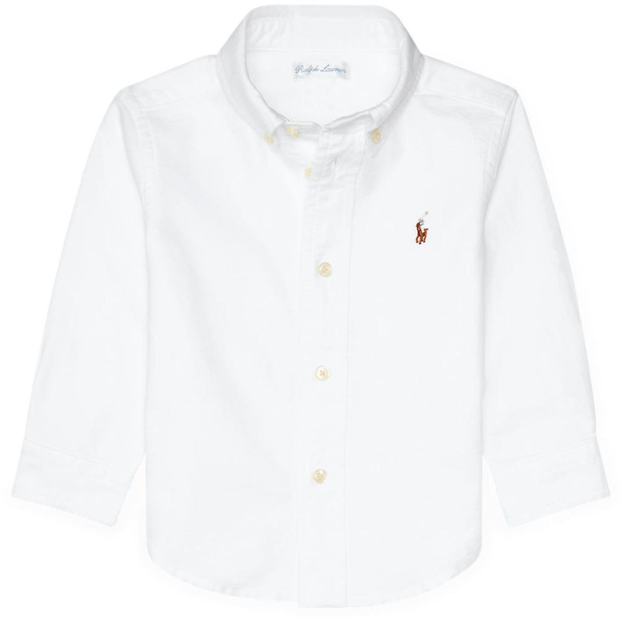 Ralph Lauren Baby White Sport Skjorta