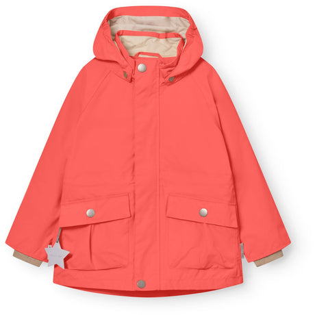 Mini A ture Paprika Red Matallure Jacket. Grs