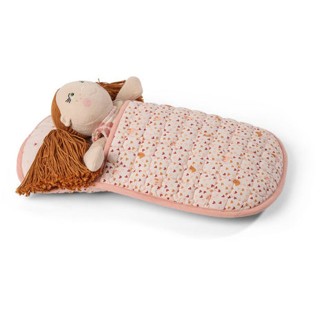 Smallstuff Soft Rose Hearts And Birds Sleeping Väska Och Kudde