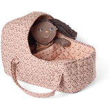 Smallstuff Dark Rose Flowers Docka Carrier, Kudde Och Täcke