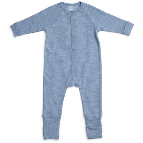 Smallstuff Light Blue Melange Nattdräkt Drop Needle