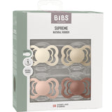 Bibs Ivory/Vanilla/Blush/Woodchuck Napp Supreme 4-Pack Latex