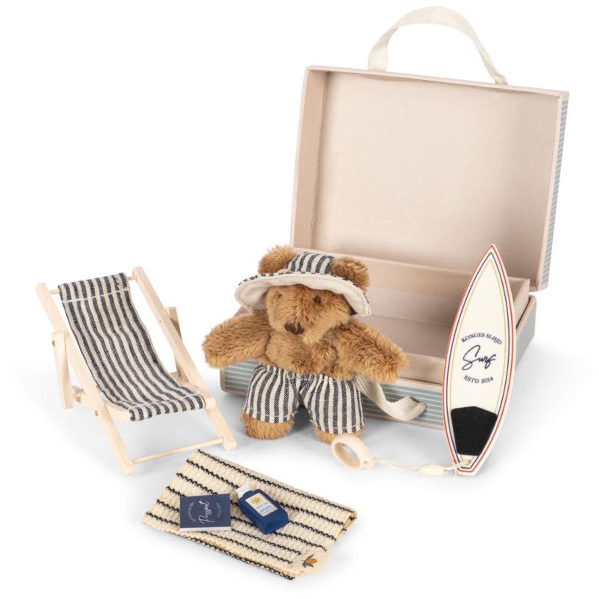 Konges Sløjd Blue Stripe Tiny Nallebjörn Travel