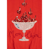 Konges Sløjd Fiery Red Juno Paljet Bomber Jacka