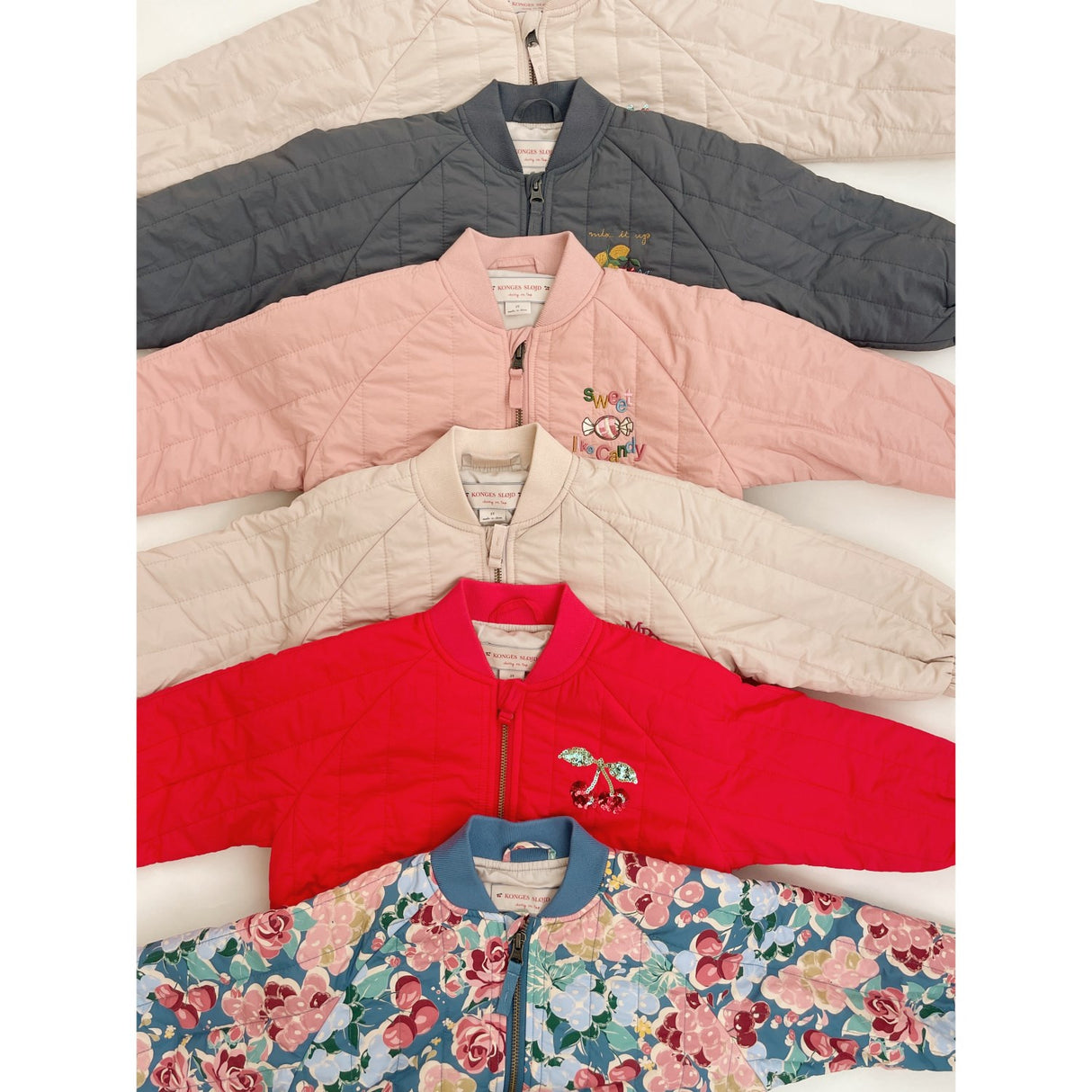Konges Sløjd Fiery Red Juno Paljet Bomber Jacka