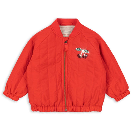 Konges Sløjd Fiery Red Juno Paljet Bomber Jacka