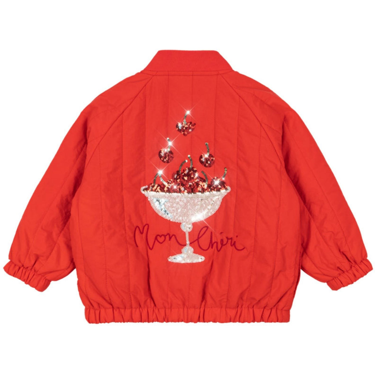 Konges Sløjd Fiery Red Juno Paljet Bomber Jacka