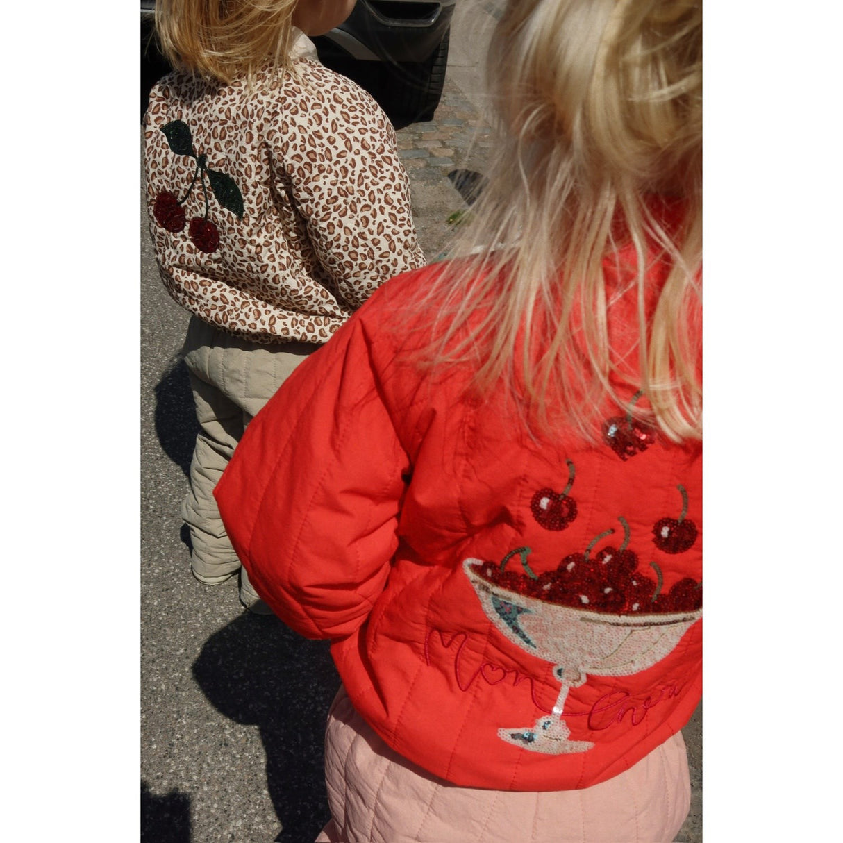 Konges Sløjd Fiery Red Juno Paljet Bomber Jacka