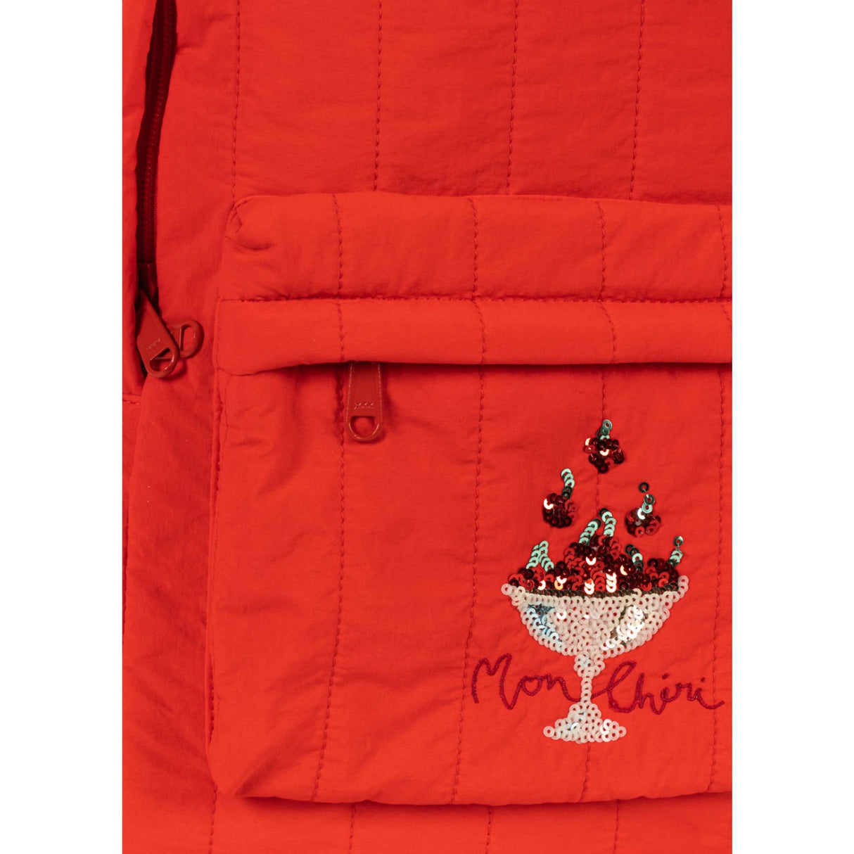 Konges Sløjd Fiery Red Juno Paljet Ryggsäck