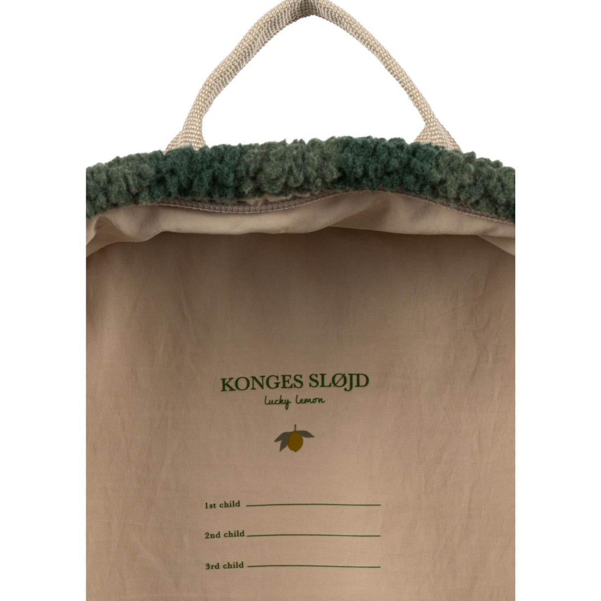 Konges Sløjd Green Check Jody Nallebjörn Ryggsäck Grs