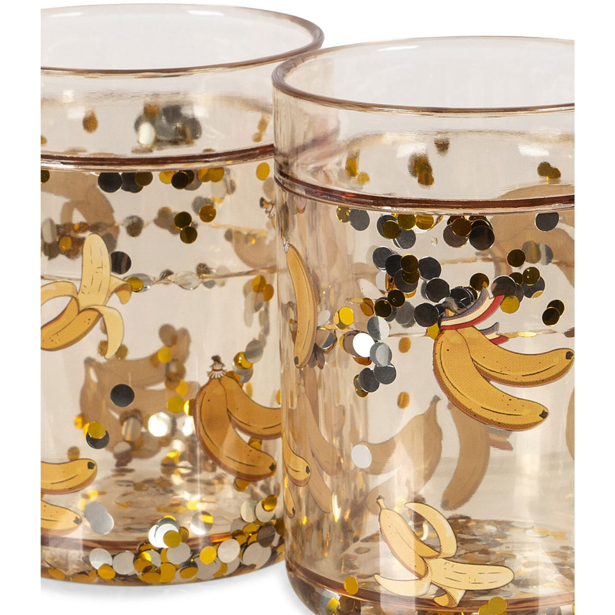 Konges Sløjd Let'S Go Bananas 2 Pack Glitter Cups