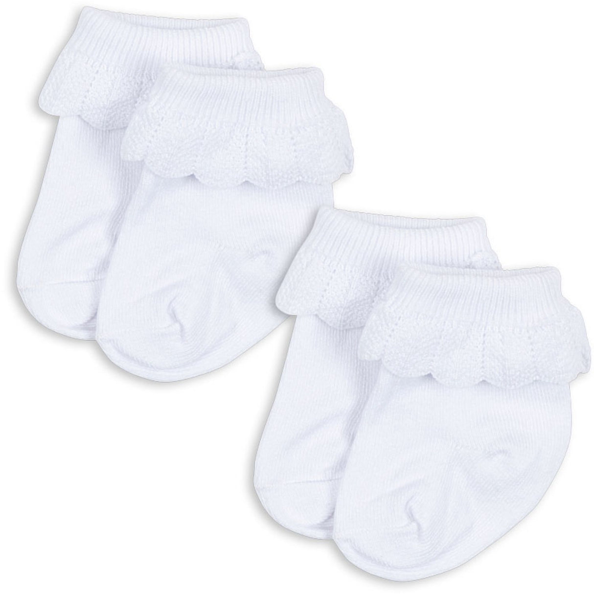 Konges Sløjd Optic White 2 Pack Frill Strumpor