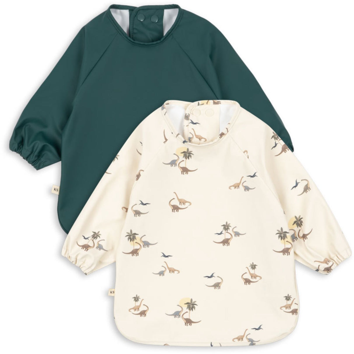 Konges Sløjd Kubi/Rain Forest 2 Pack Dinner Haklapp Med Ärmar