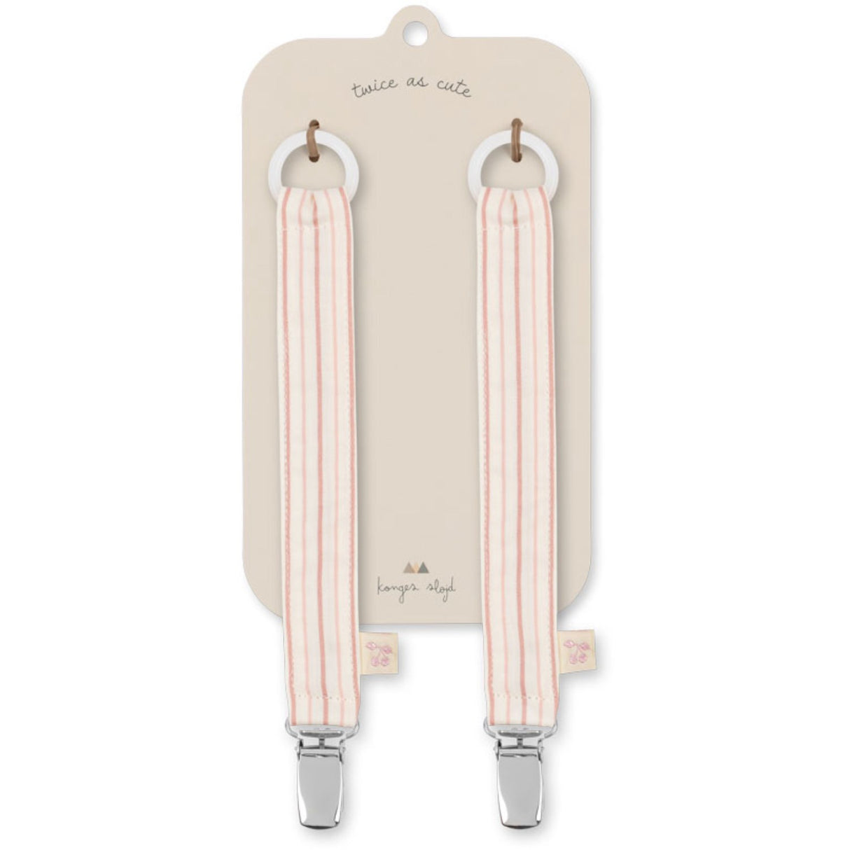 Konges Sløjd Stripie Petite Rose 2 Pack Napp Rem