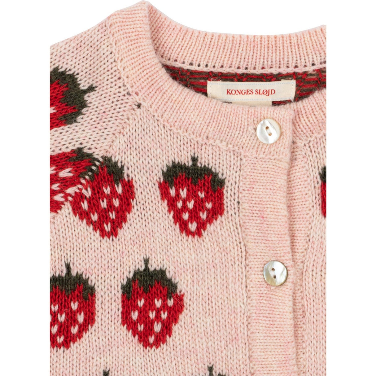 Konges Sløjd Strawberry Belou Stickad Cardigan