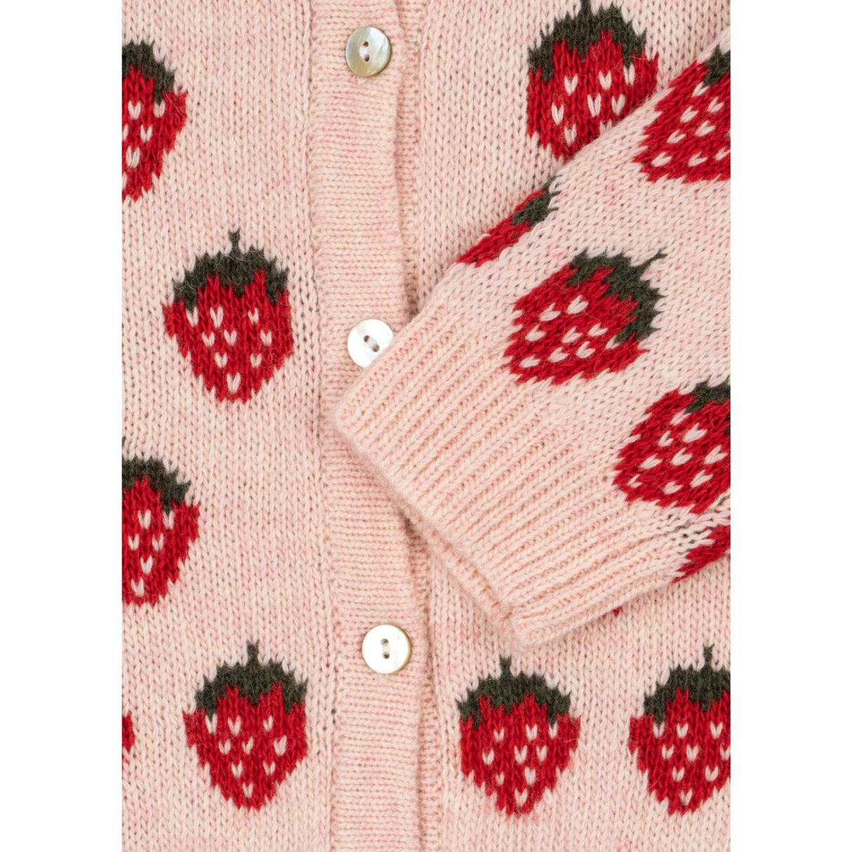 Konges Sløjd Strawberry Belou Stickad Cardigan